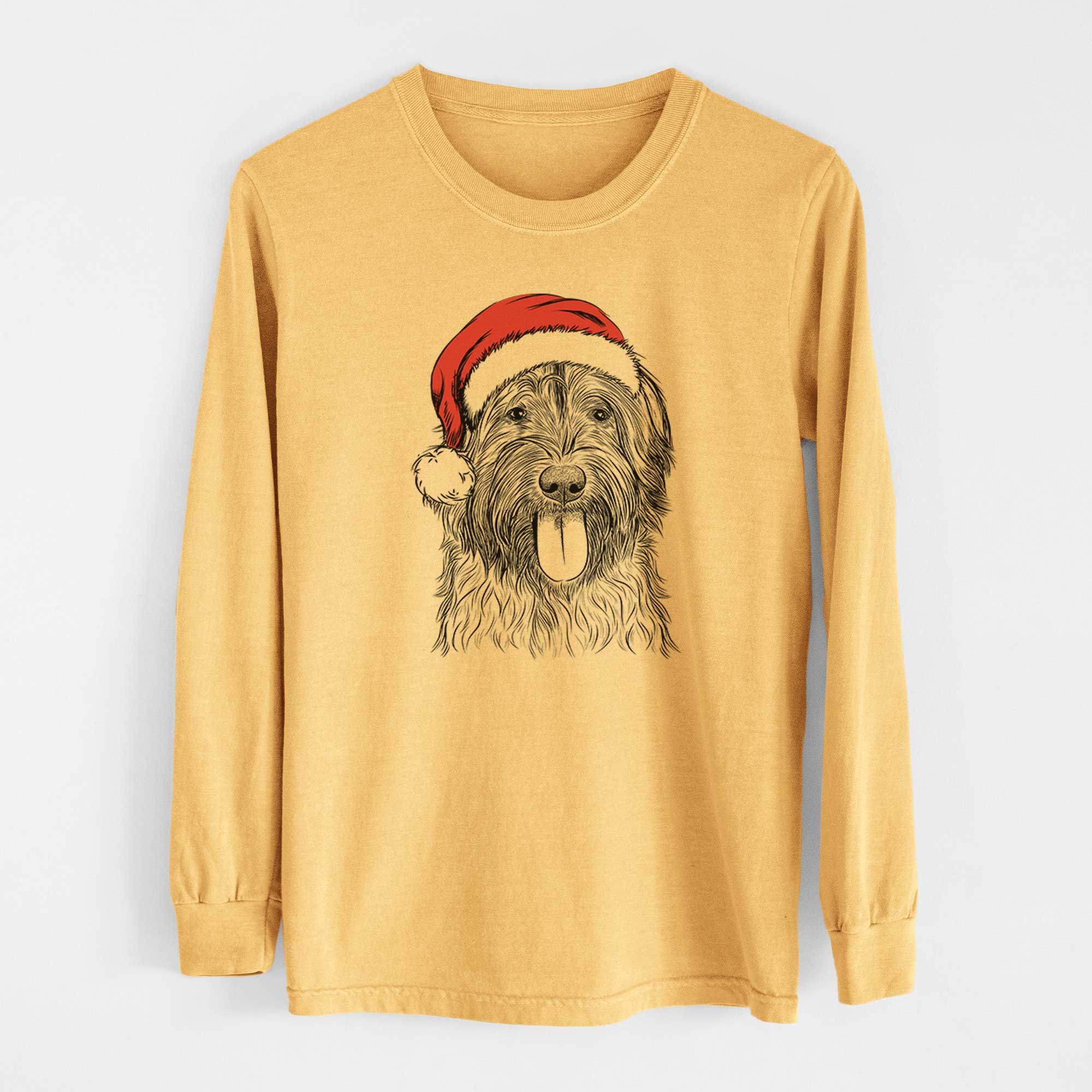 Santa Puig the Catalan Sheepdog - Heavyweight 100% Cotton Long Sleeve