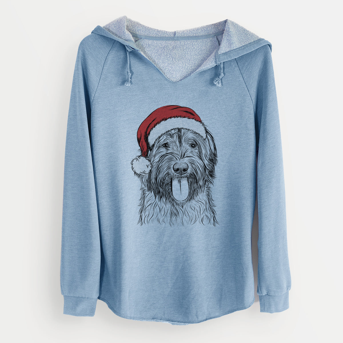 Santa Puig the Catalan Sheepdog - Cali Wave Hooded Sweatshirt