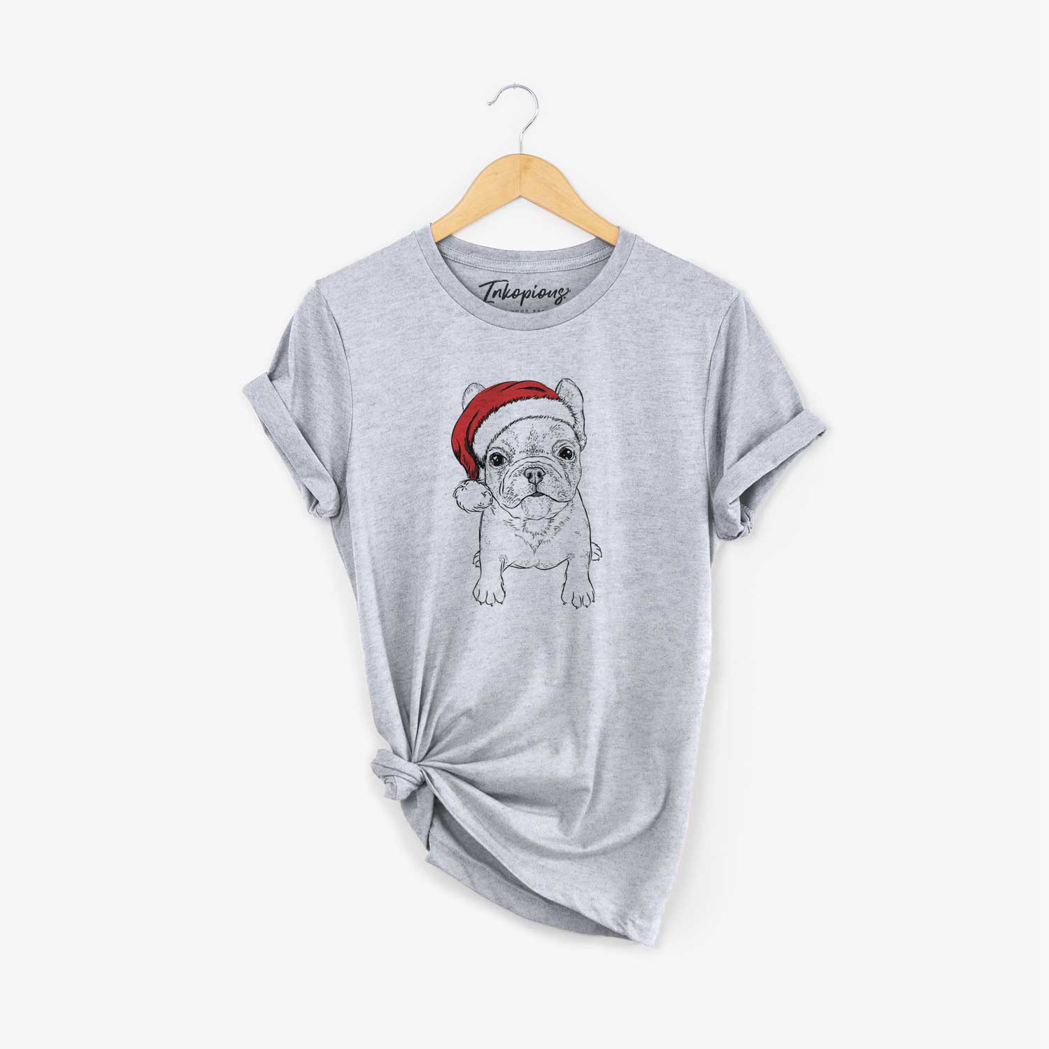 Santa Puppy Pierre the French Bulldog - Unisex Crewneck