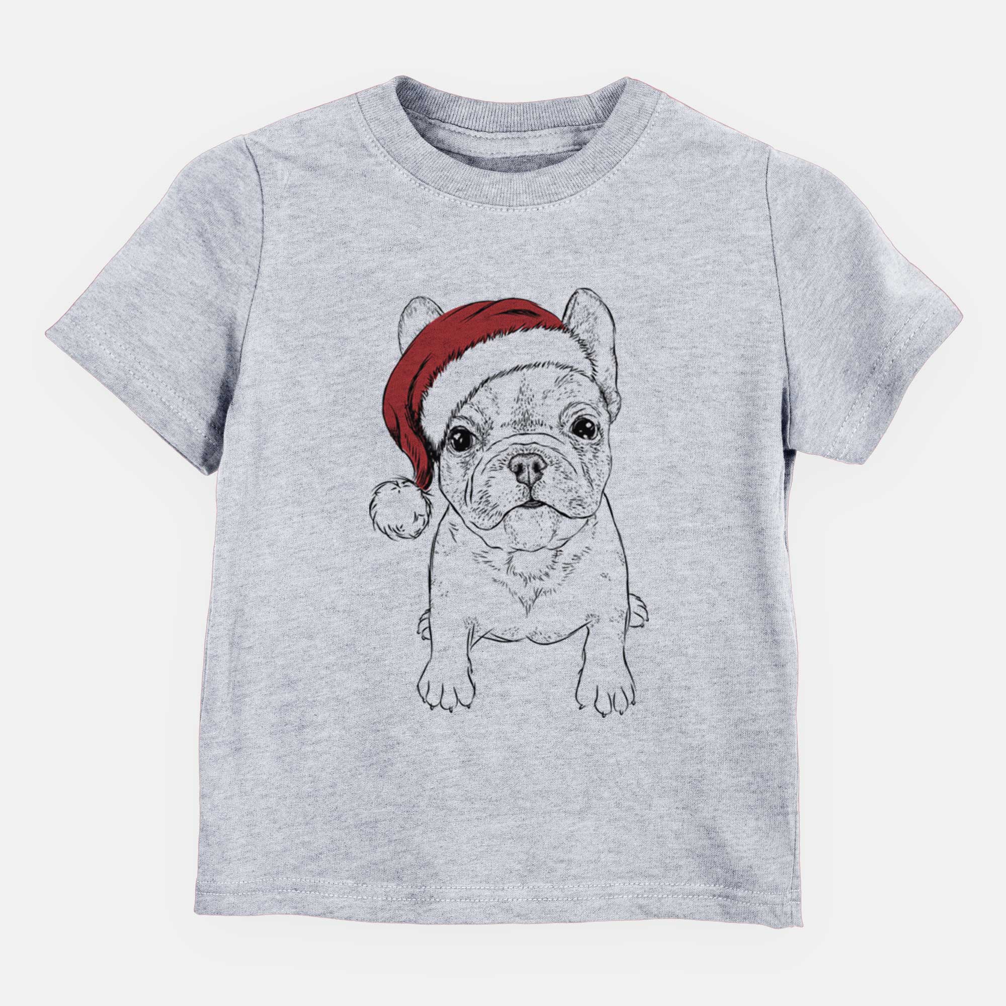 Santa Puppy Pierre the French Bulldog - Kids/Youth/Toddler Shirt