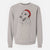 Santa Purl the British Lab - Unisex Pigment Dyed Crew Sweatshirt