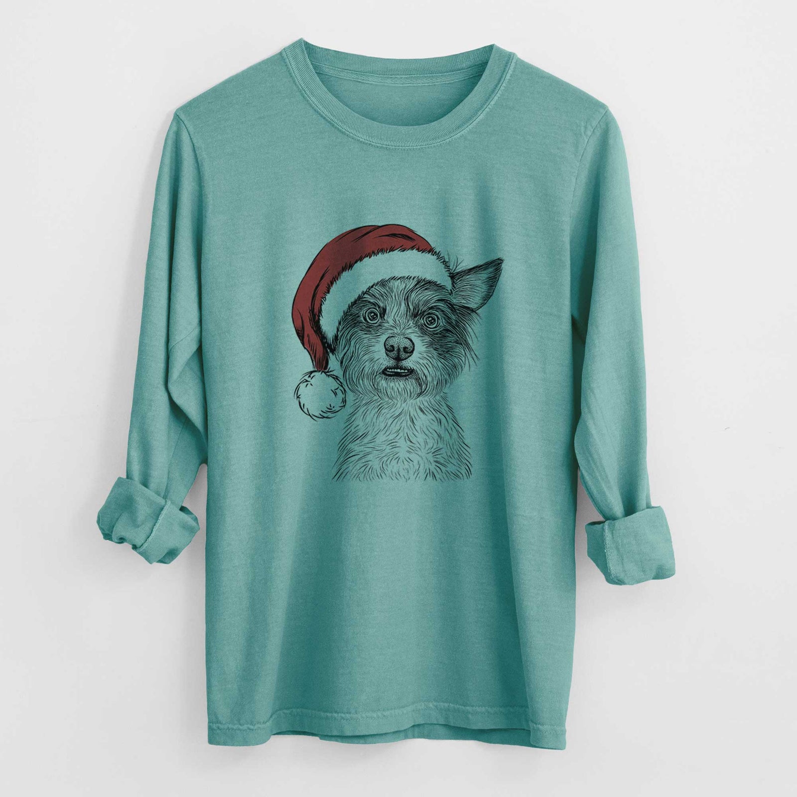 Santa Quigley the Mixed Breed - Heavyweight 100% Cotton Long Sleeve