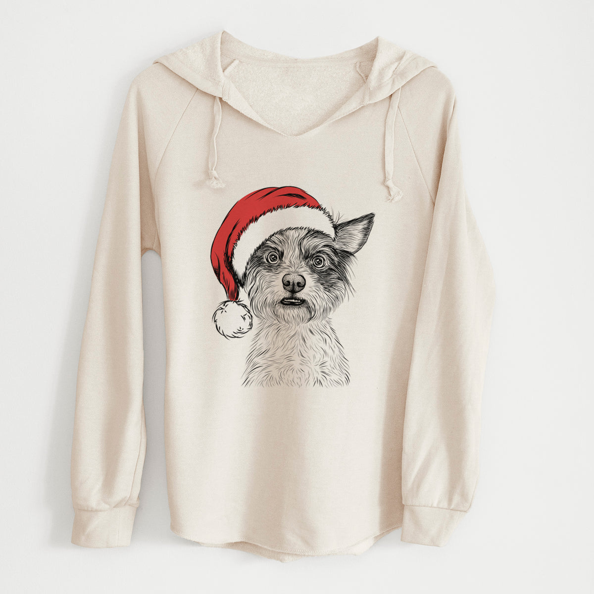 Santa Quigley the Mixed Breed - Cali Wave Hooded Sweatshirt