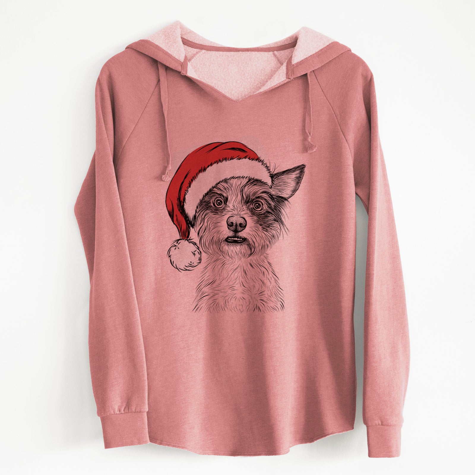 Santa Quigley the Mixed Breed - Cali Wave Hooded Sweatshirt