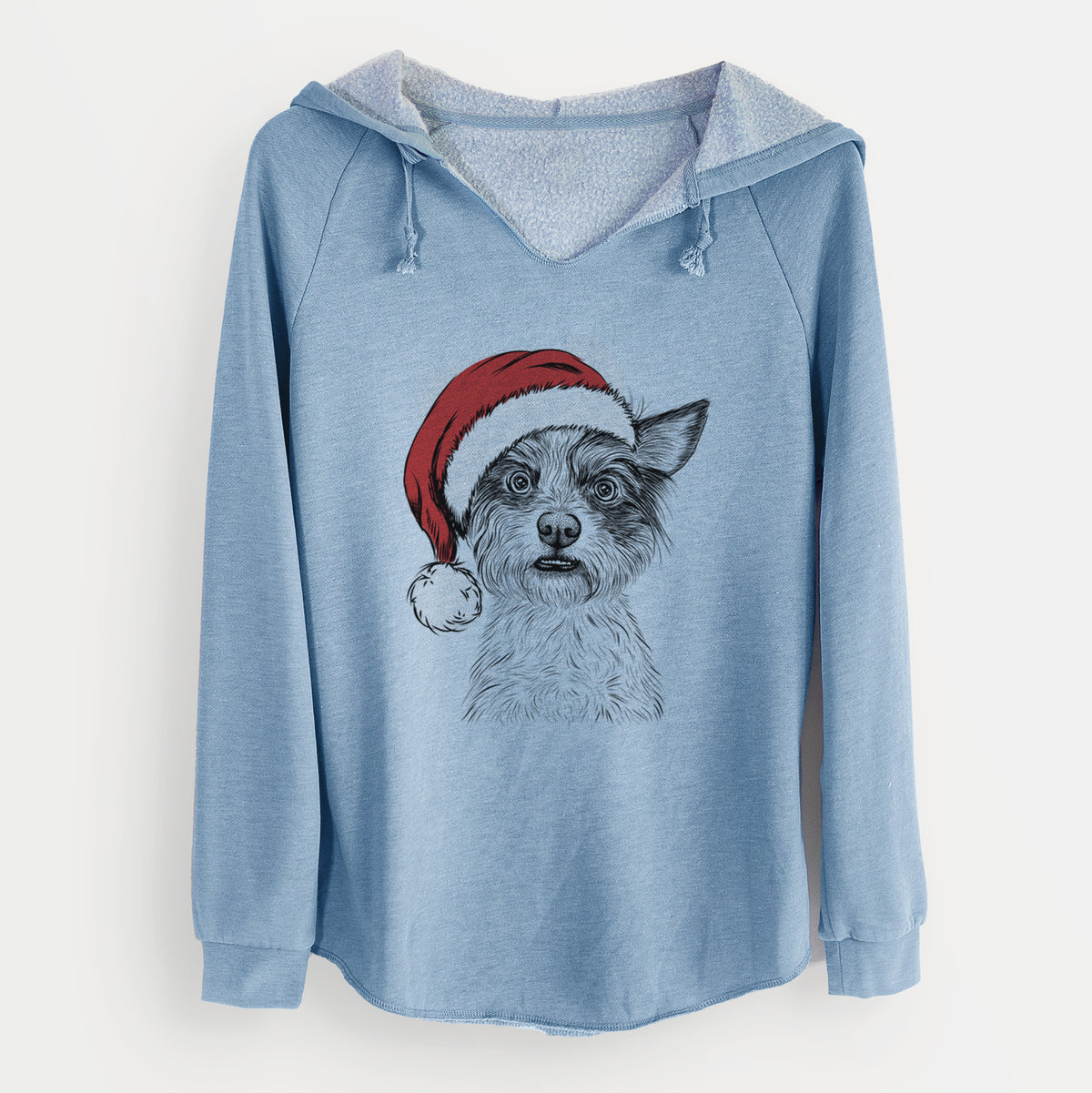 Santa Quigley the Mixed Breed - Cali Wave Hooded Sweatshirt