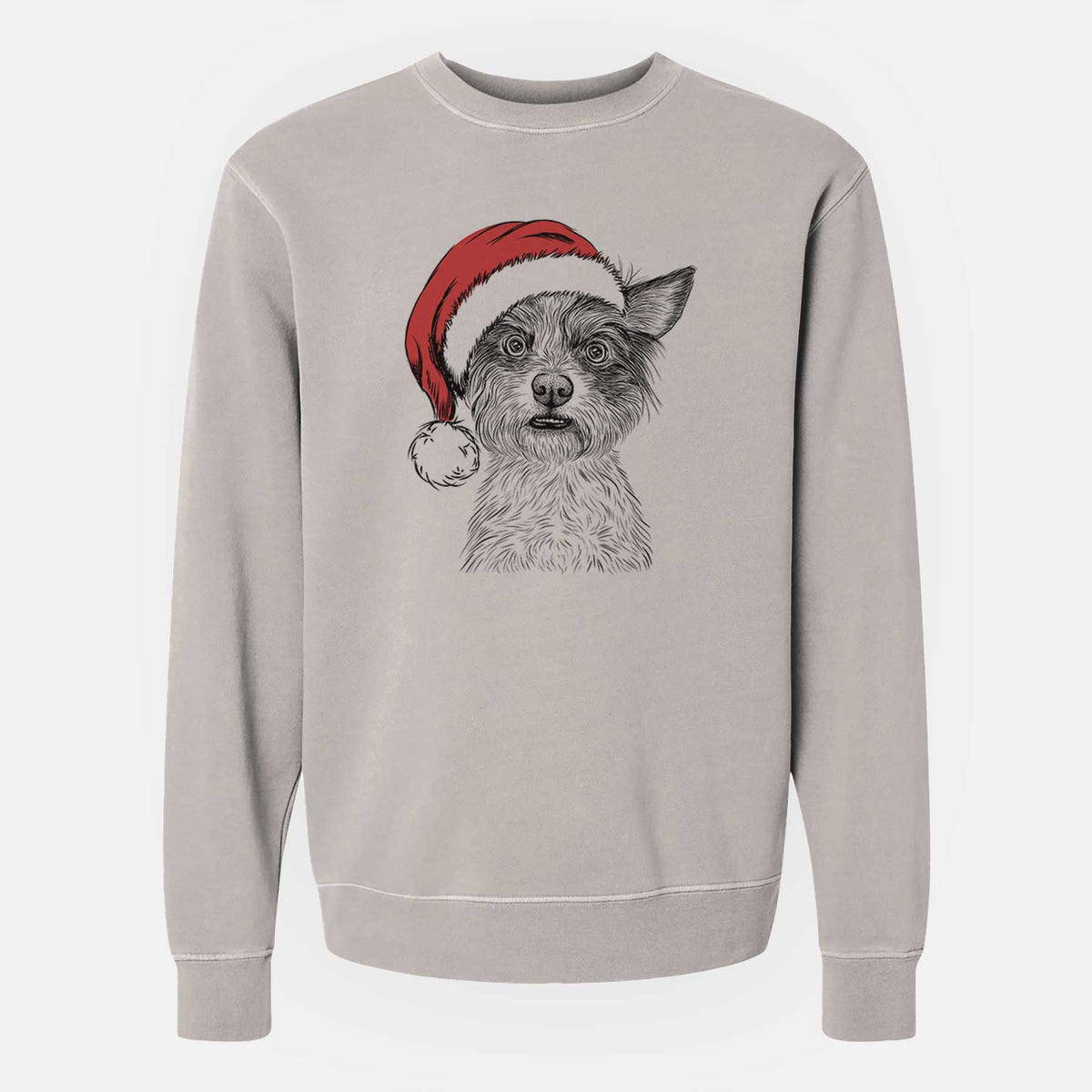 Santa Quigley the Mixed Breed - Unisex Pigment Dyed Crew Sweatshirt
