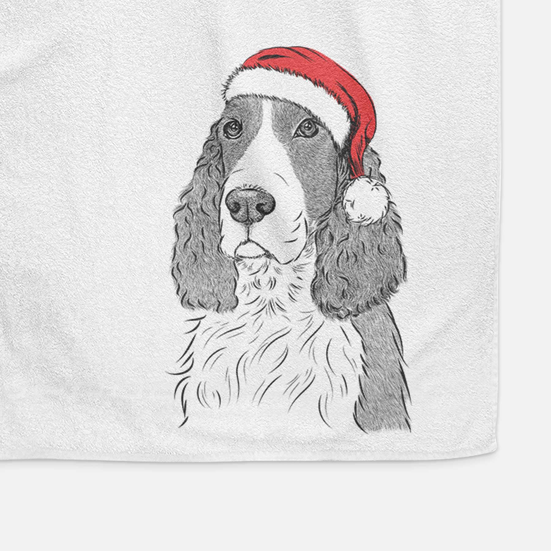 Quincy the English Springer Spaniel Decorative Hand Towel