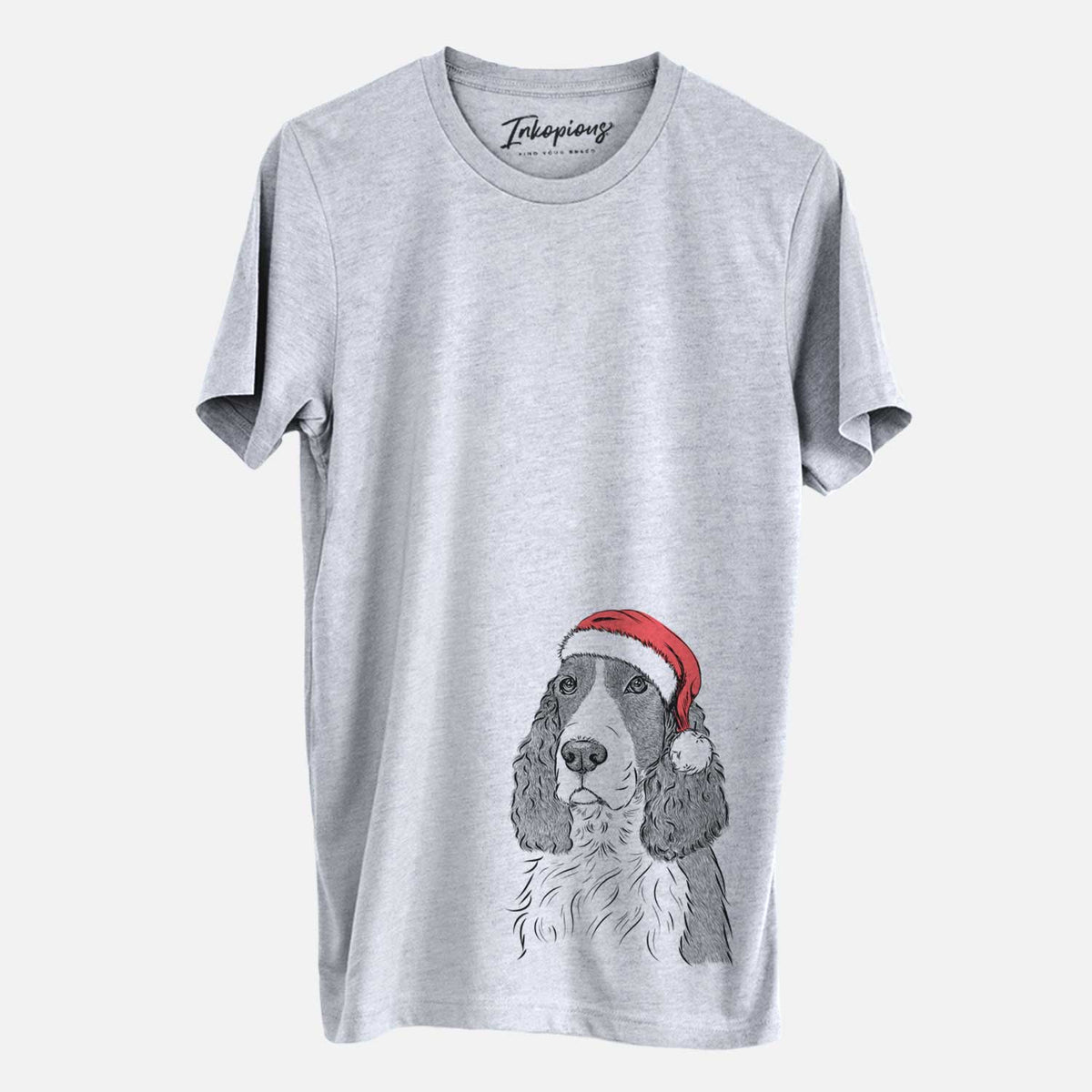 Santa Quincy the English Springer Spaniel - Unisex Crewneck