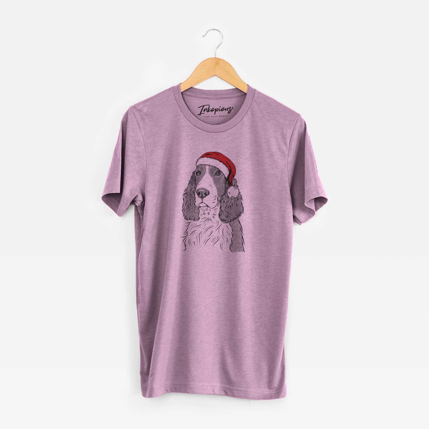 Santa Quincy the English Springer Spaniel - Unisex Crewneck