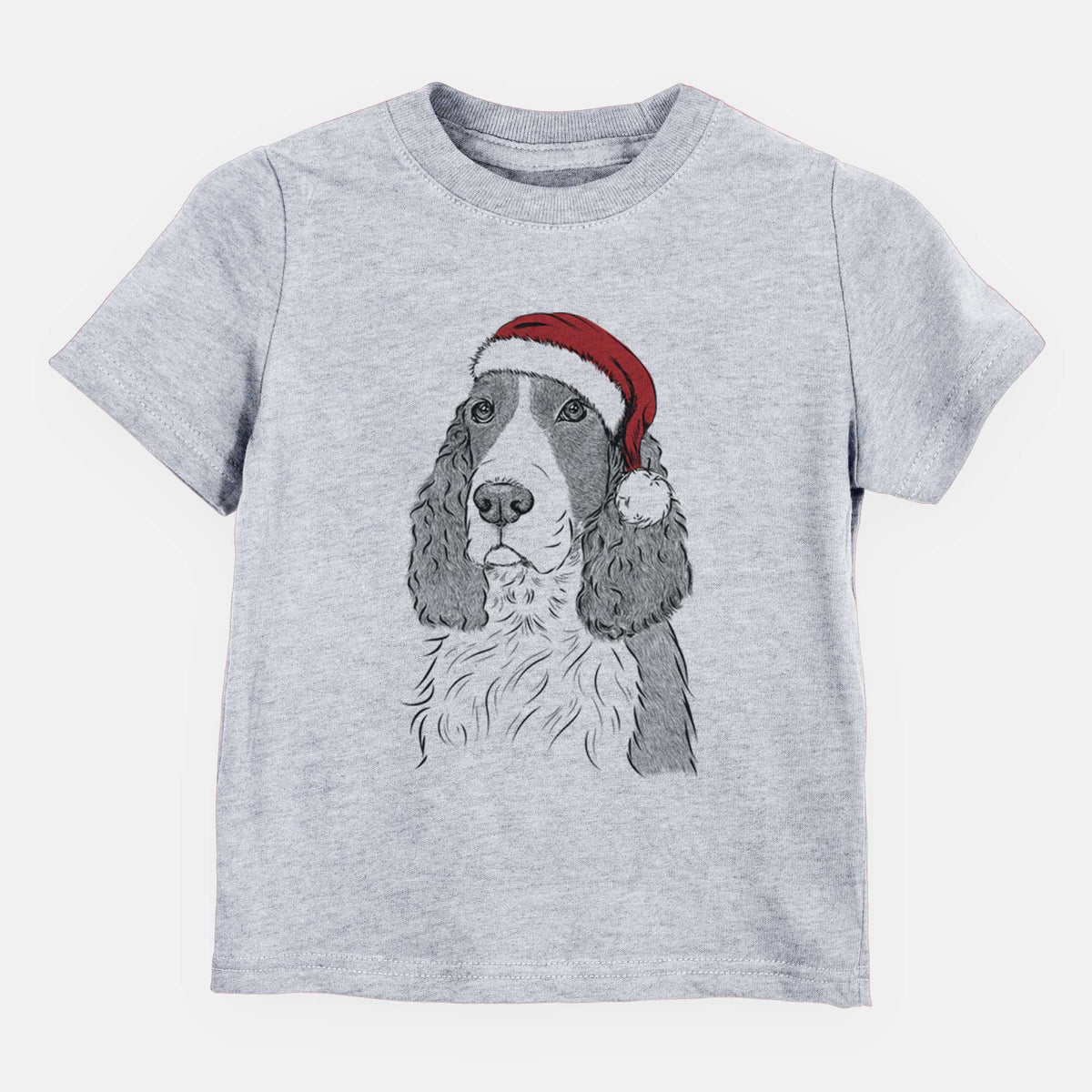 Santa Quincy the English Springer Spaniel - Kids/Youth/Toddler Shirt