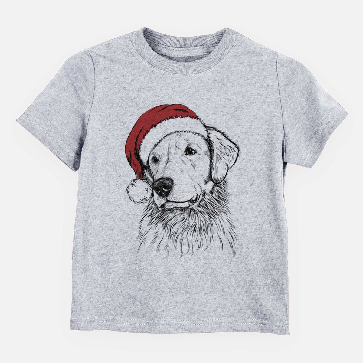 Santa Quinn the Golden Retriever - Kids/Youth/Toddler Shirt