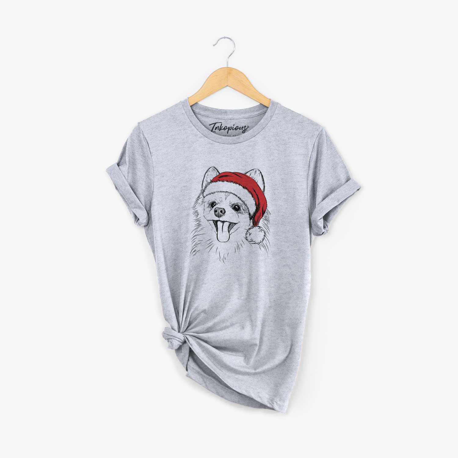 Santa Quinn the Pomeranian - Unisex Crewneck