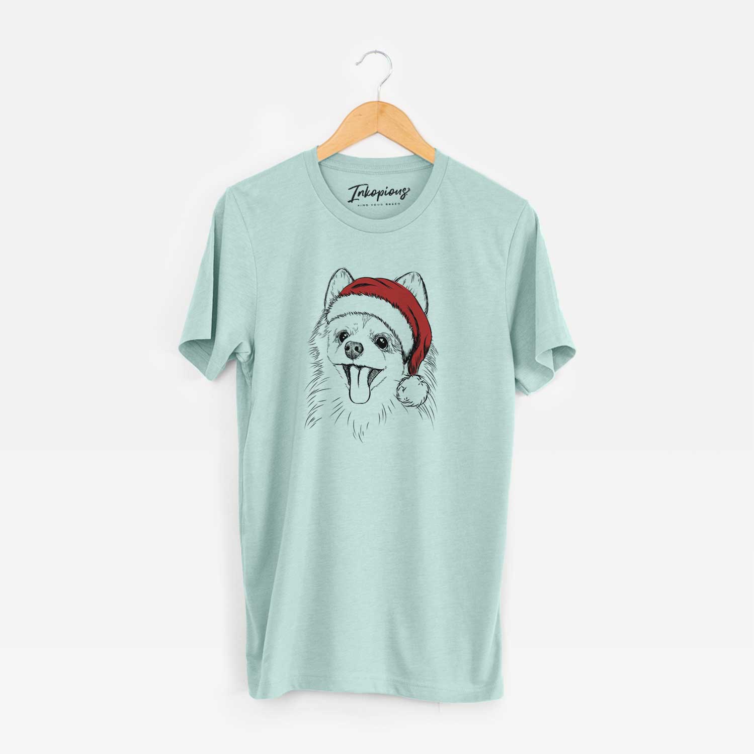 Santa Quinn the Pomeranian - Unisex Crewneck