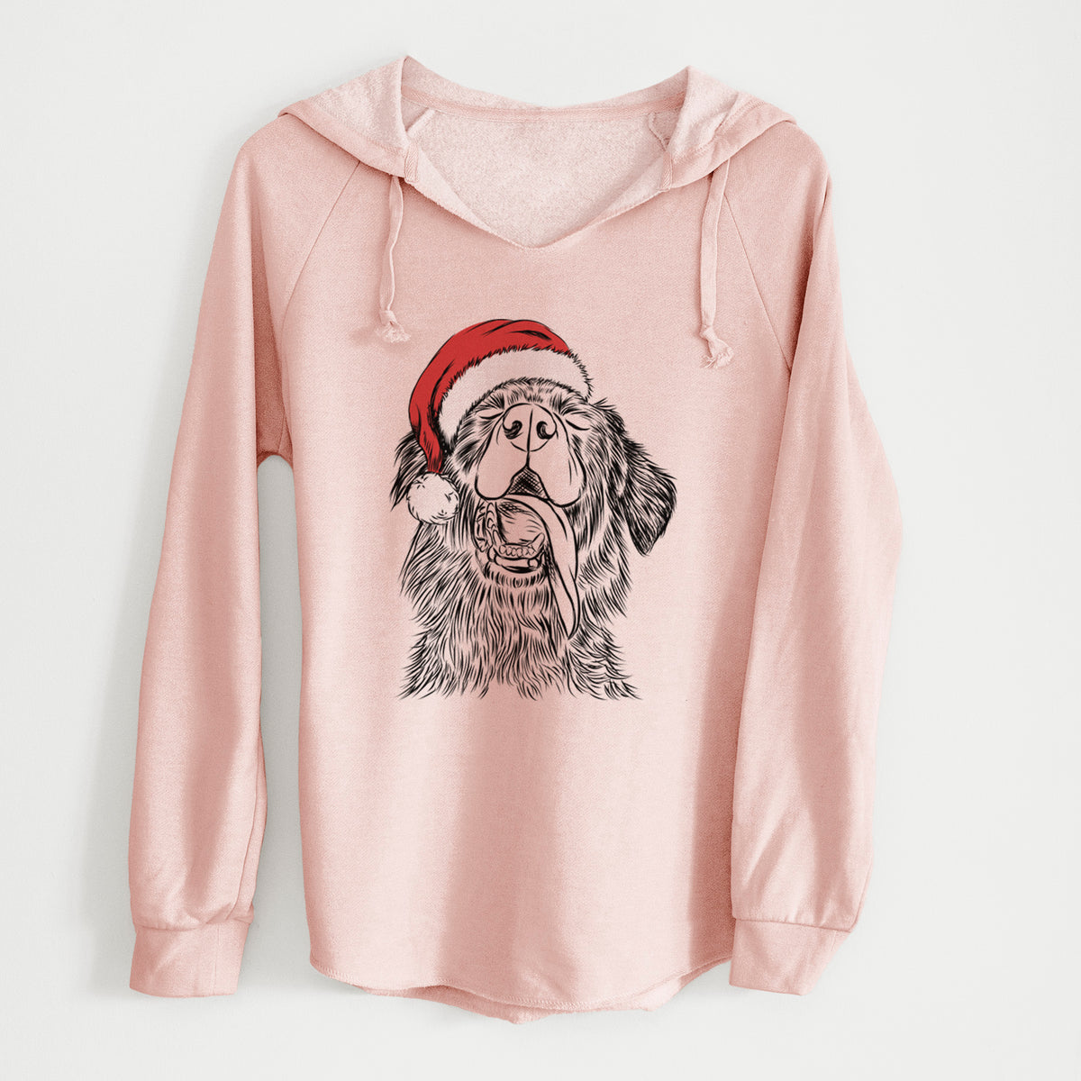 Santa Quint the Mixed Breed - Cali Wave Hooded Sweatshirt