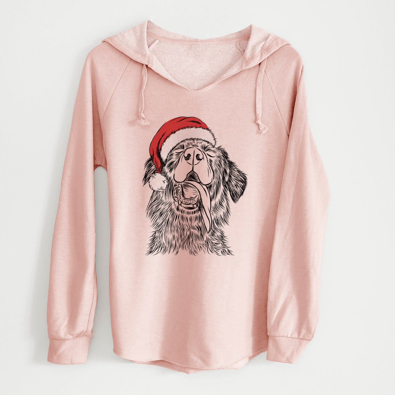 Santa Quint the Mixed Breed - Cali Wave Hooded Sweatshirt