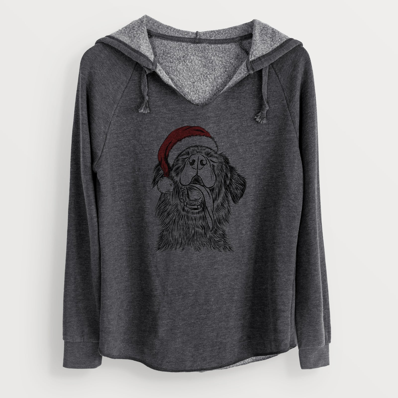 Santa Quint the Mixed Breed - Cali Wave Hooded Sweatshirt