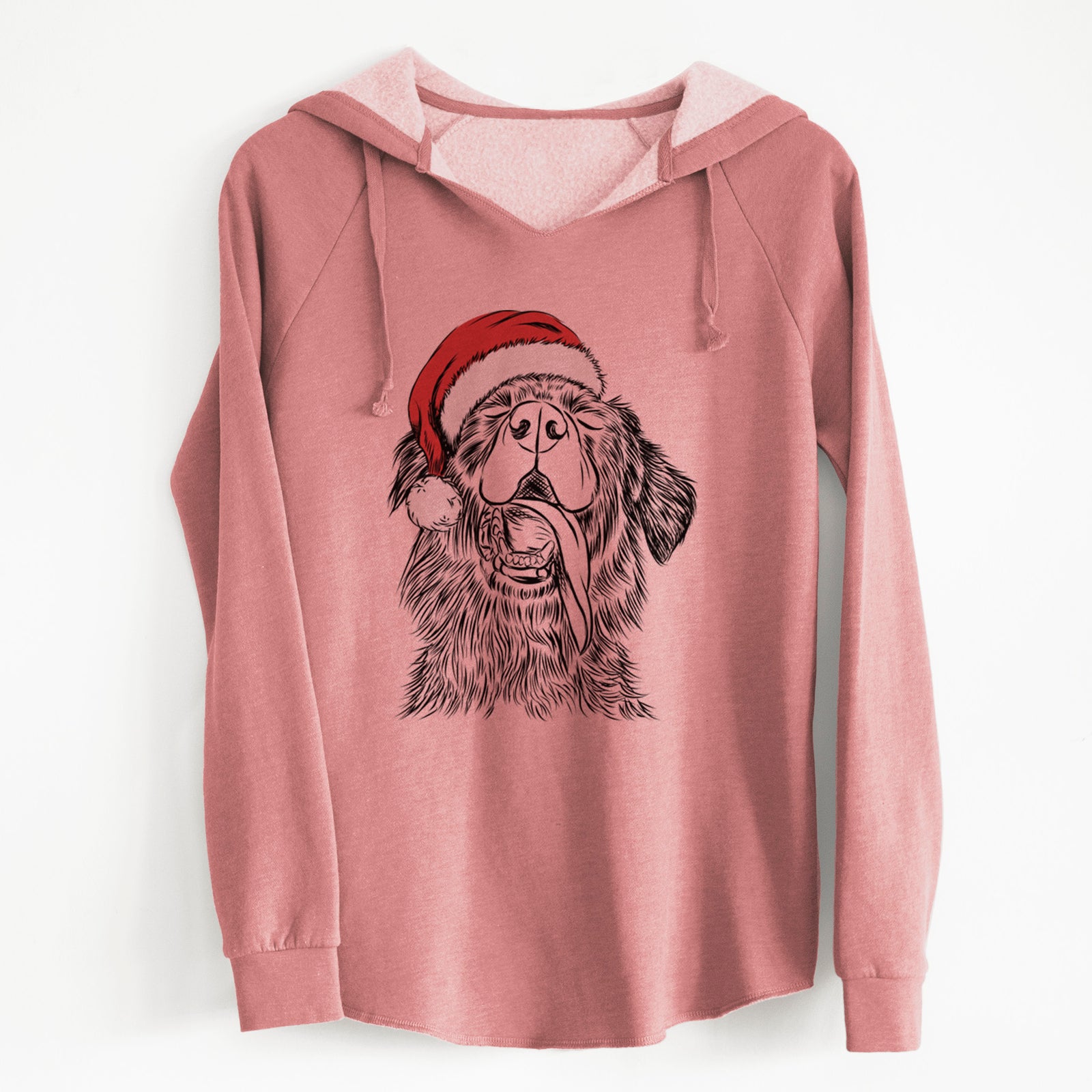 Santa Quint the Mixed Breed - Cali Wave Hooded Sweatshirt