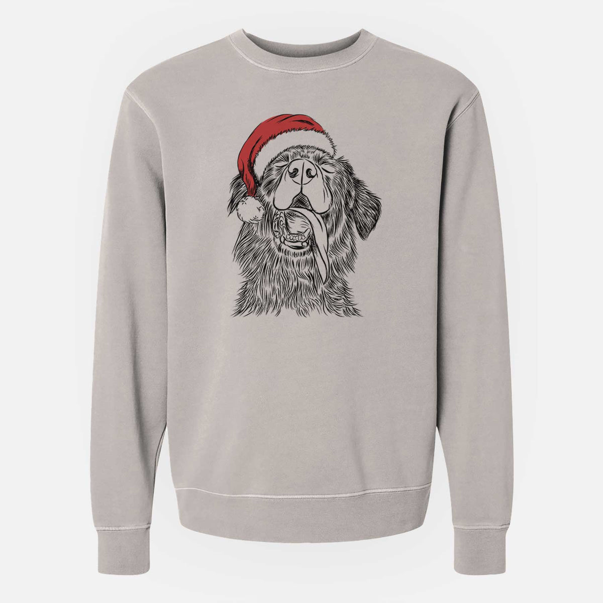 Santa Quint the Mixed Breed - Unisex Pigment Dyed Crew Sweatshirt