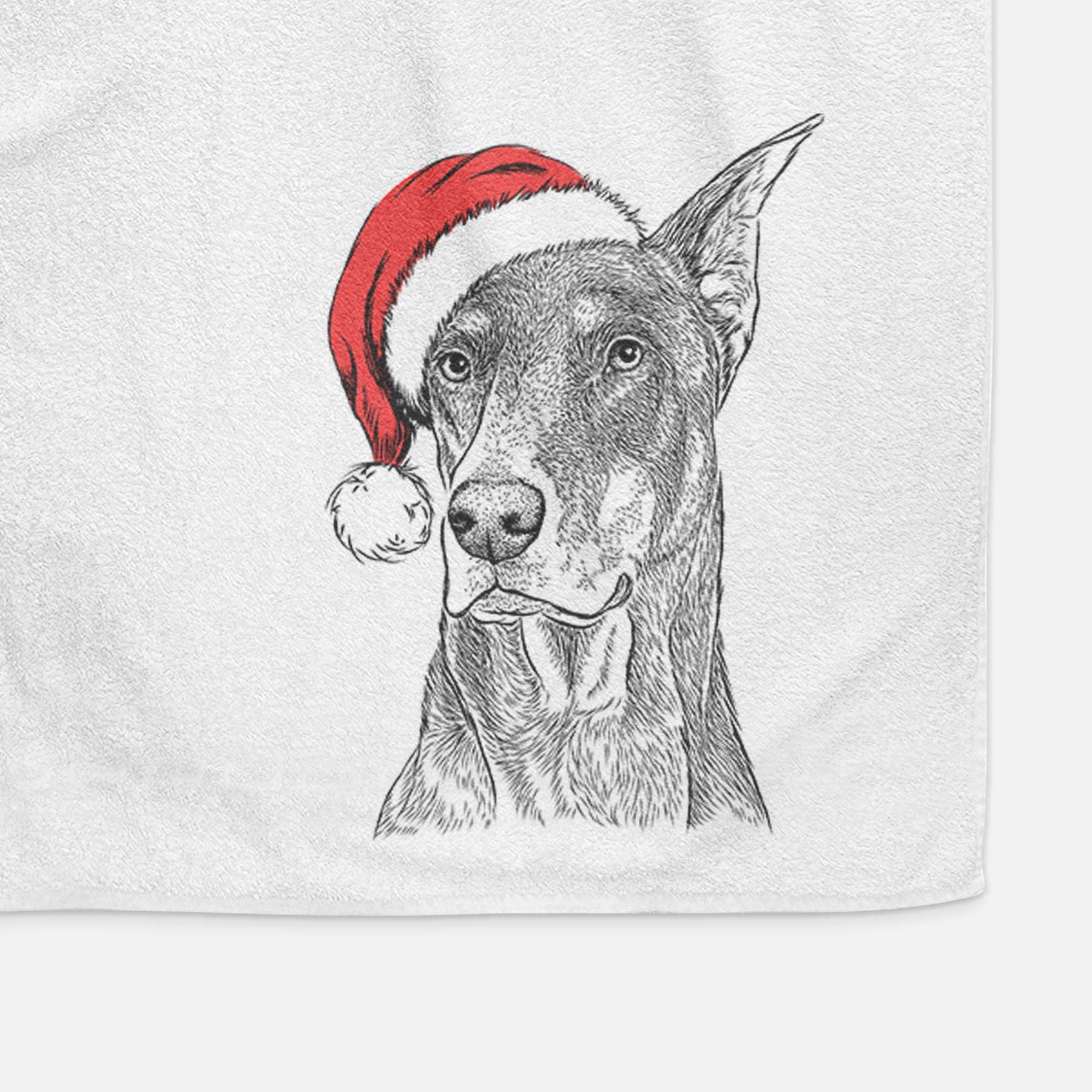 RJ the Doberman Pinscher Decorative Hand Towel