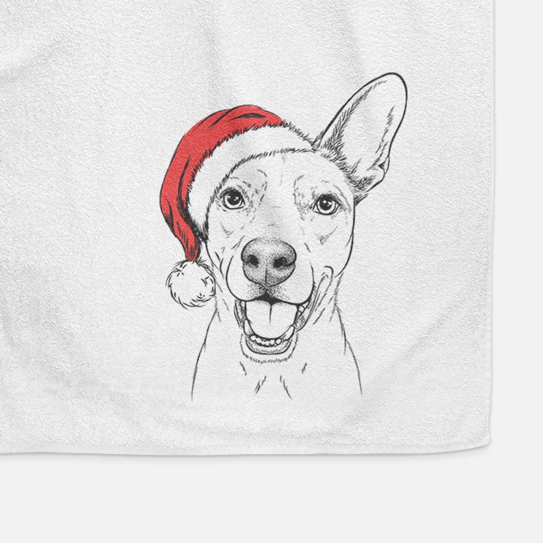 Radar the Pitbull Mix Decorative Hand Towel