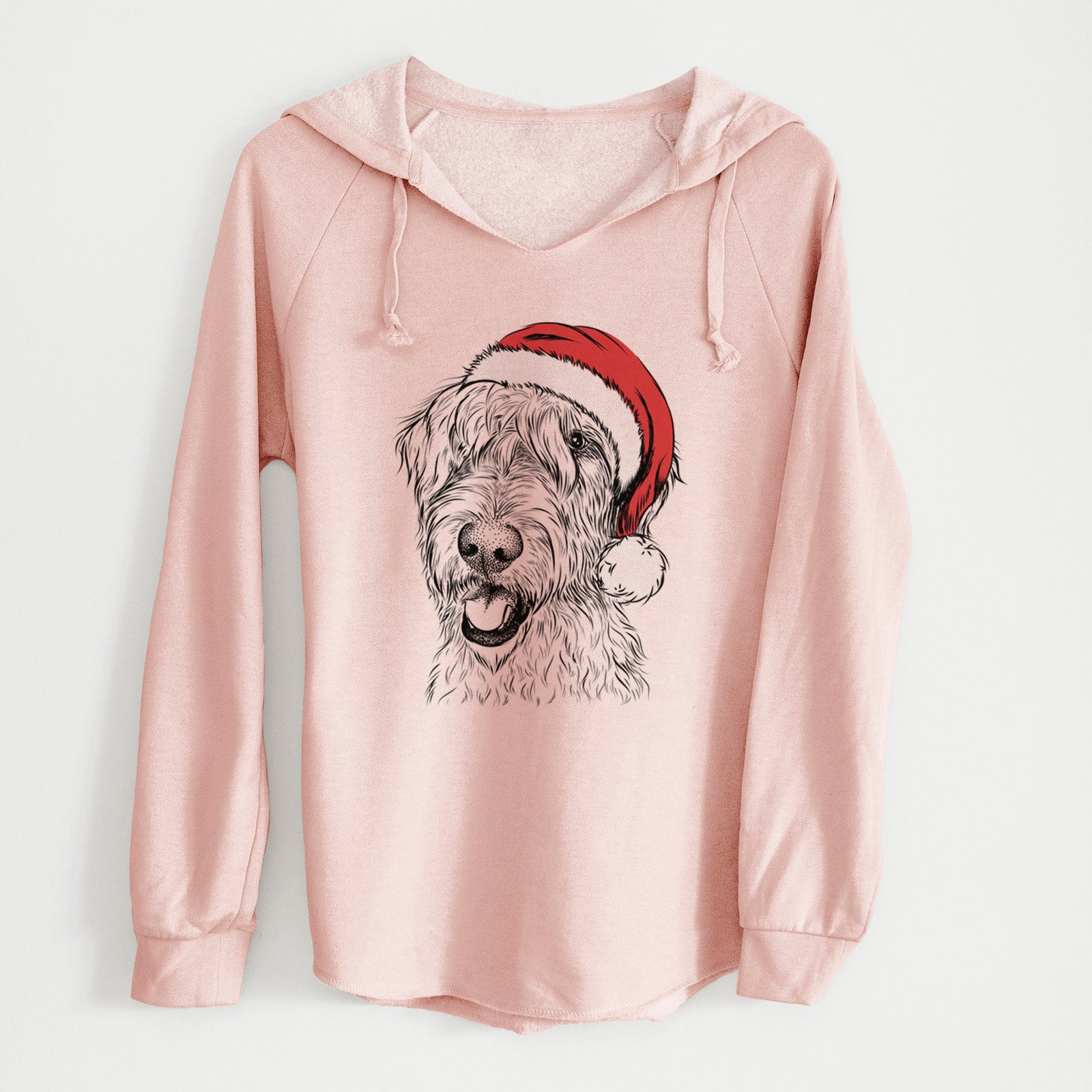 Santa Ragnar the Irish Wolfhound - Cali Wave Hooded Sweatshirt