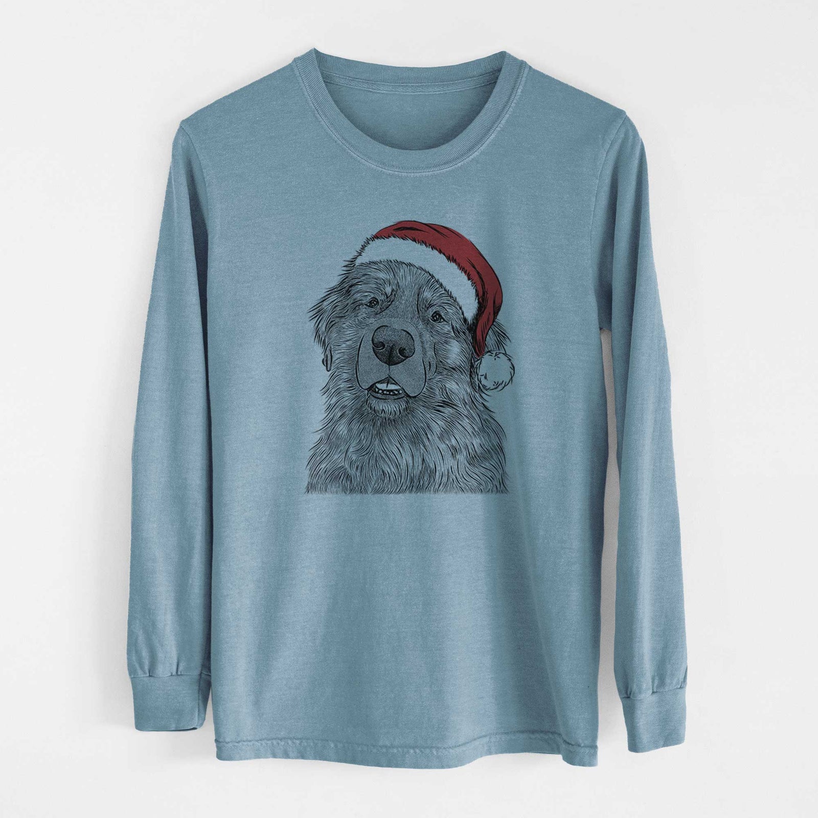 Santa Ralph the Leonberger - Heavyweight 100% Cotton Long Sleeve