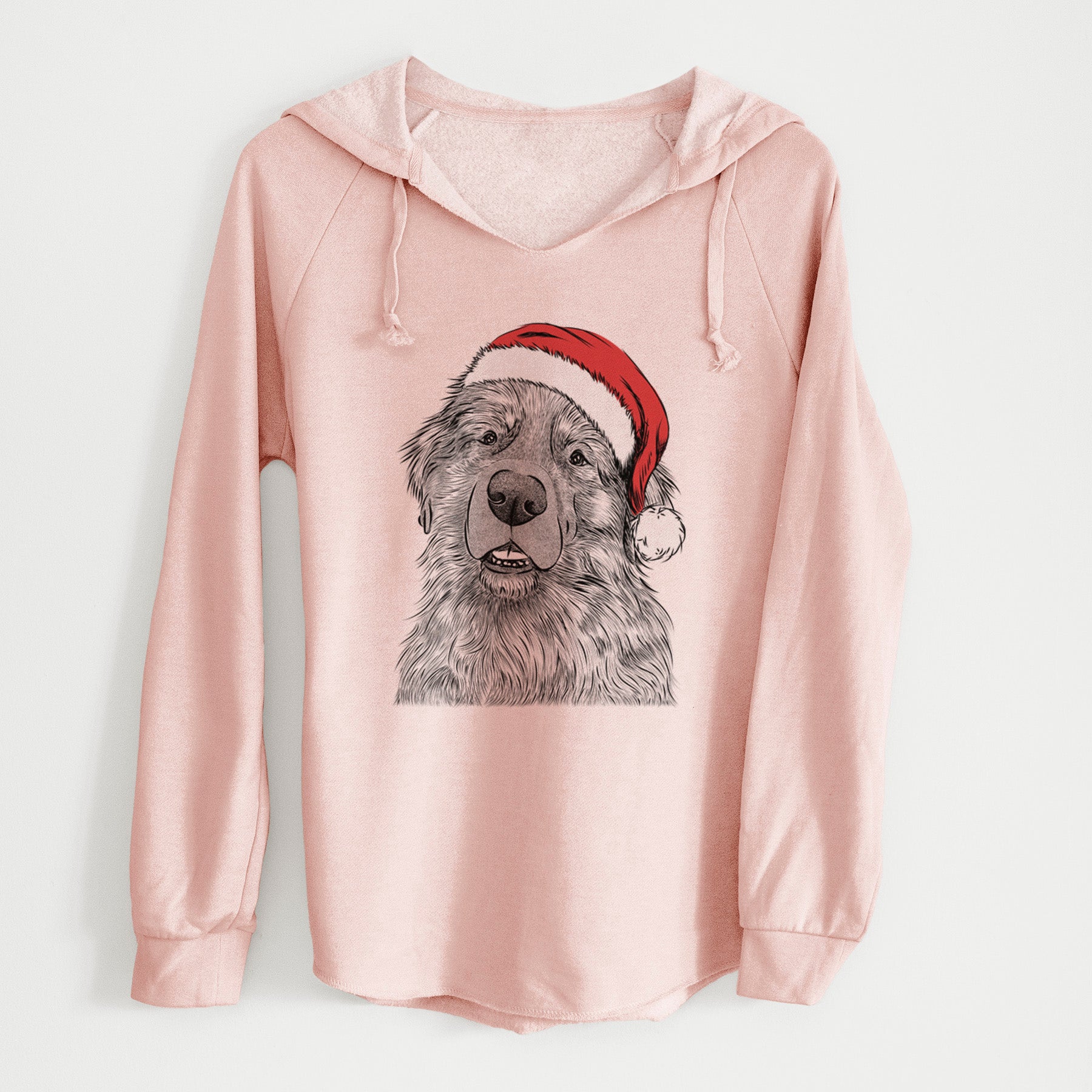 Santa Ralph the Leonberger - Cali Wave Hooded Sweatshirt