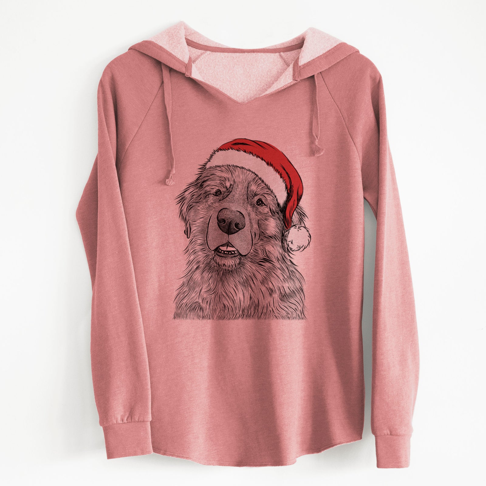 Santa Ralph the Leonberger - Cali Wave Hooded Sweatshirt