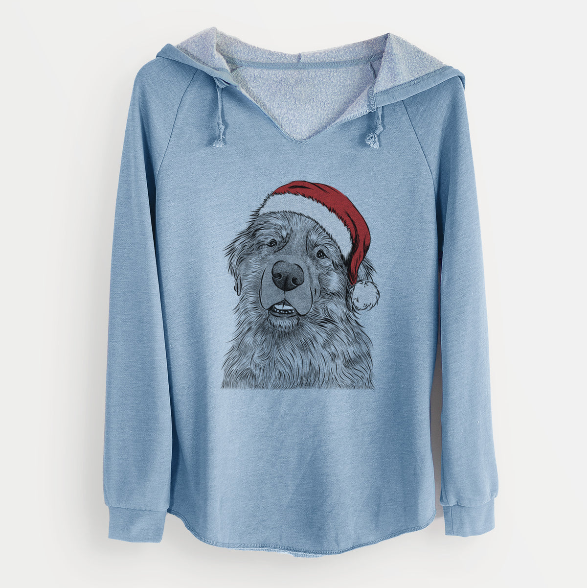 Santa Ralph the Leonberger - Cali Wave Hooded Sweatshirt