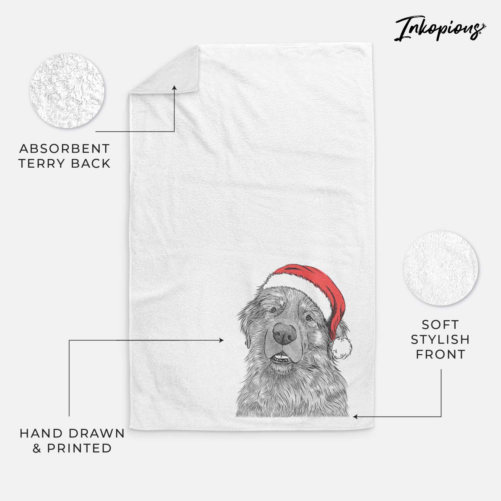 Ralph the Leonberger Decorative Hand Towel