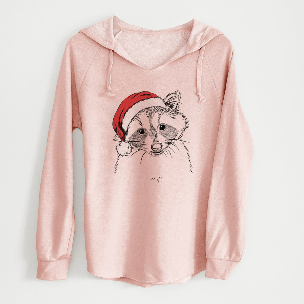 Santa Randy the Raccoon - Cali Wave Hooded Sweatshirt