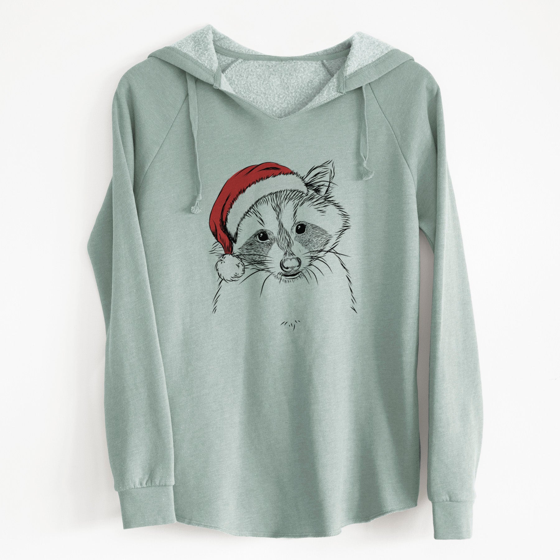 Santa Randy the Raccoon - Cali Wave Hooded Sweatshirt