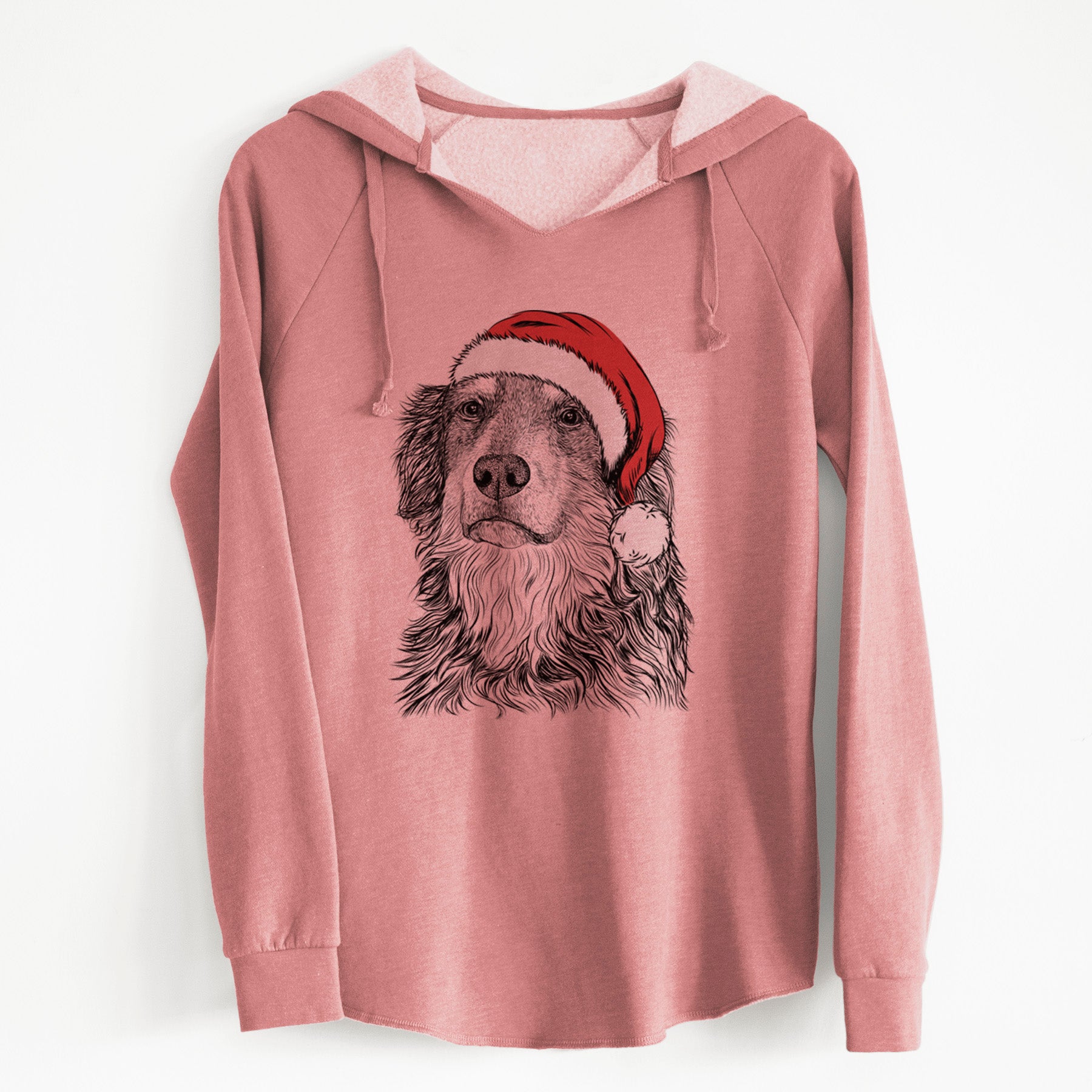 Santa Ranger the Mixed Breed - Cali Wave Hooded Sweatshirt