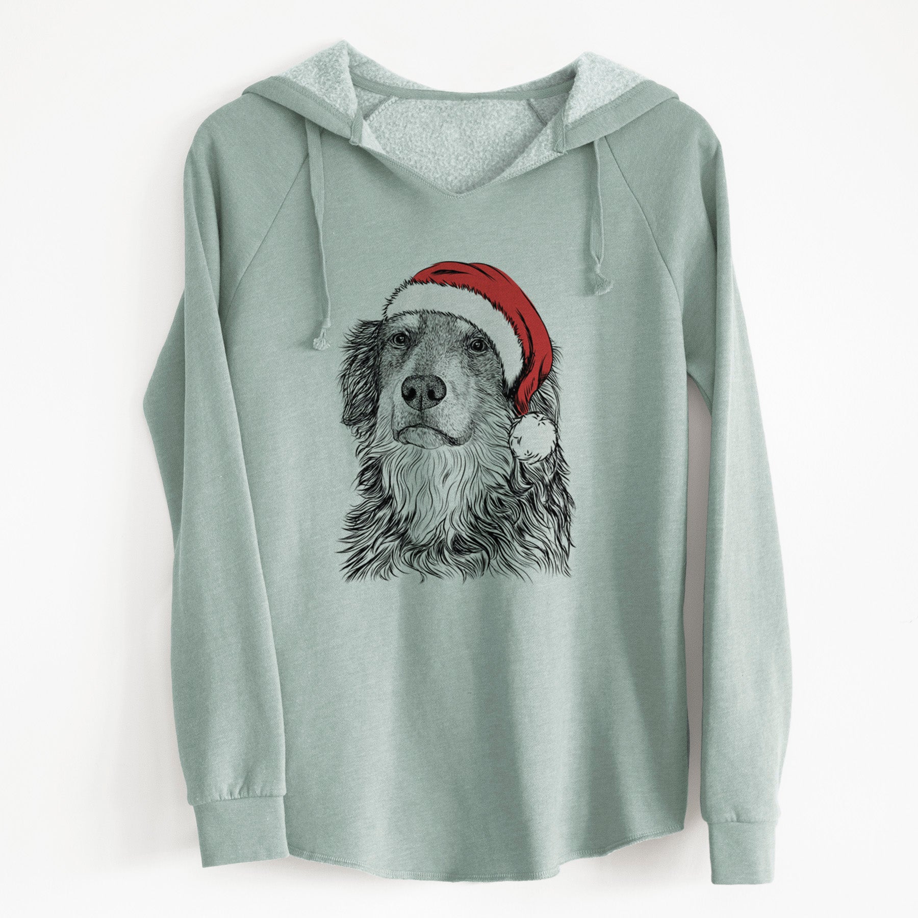 Santa Ranger the Mixed Breed - Cali Wave Hooded Sweatshirt