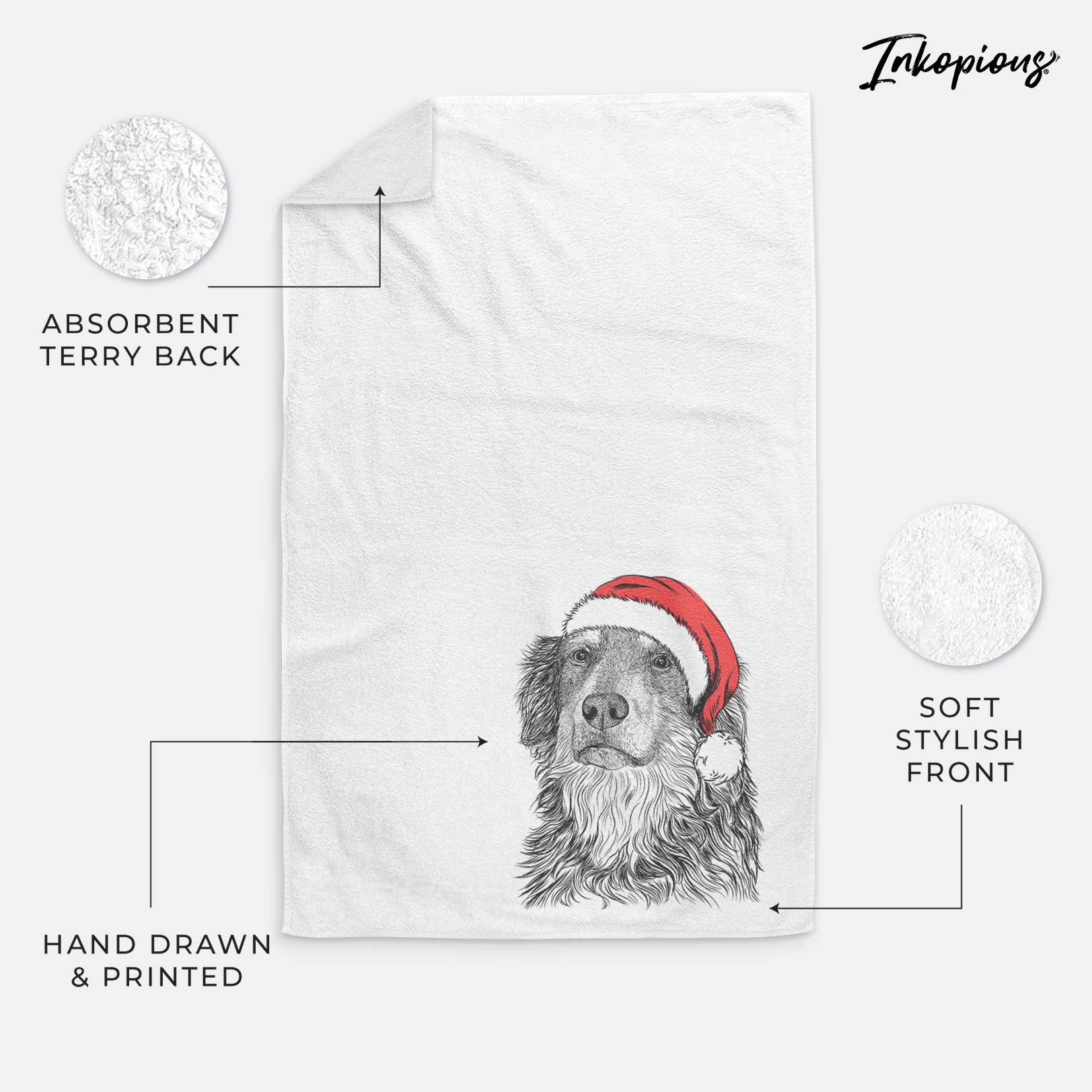 Ranger the Mixed Breed Decorative Hand Towel