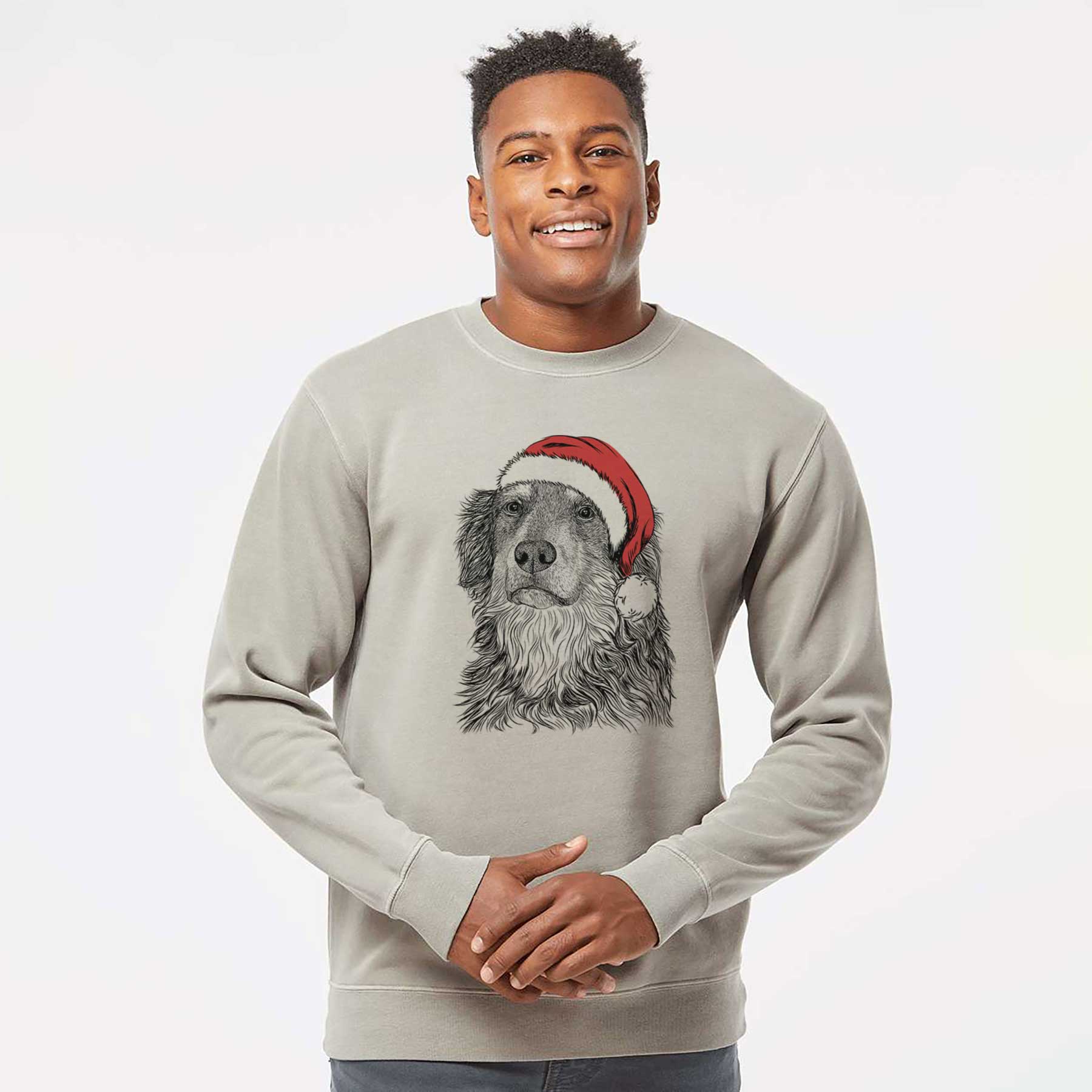 Santa Ranger the Mixed Breed - Unisex Pigment Dyed Crew Sweatshirt