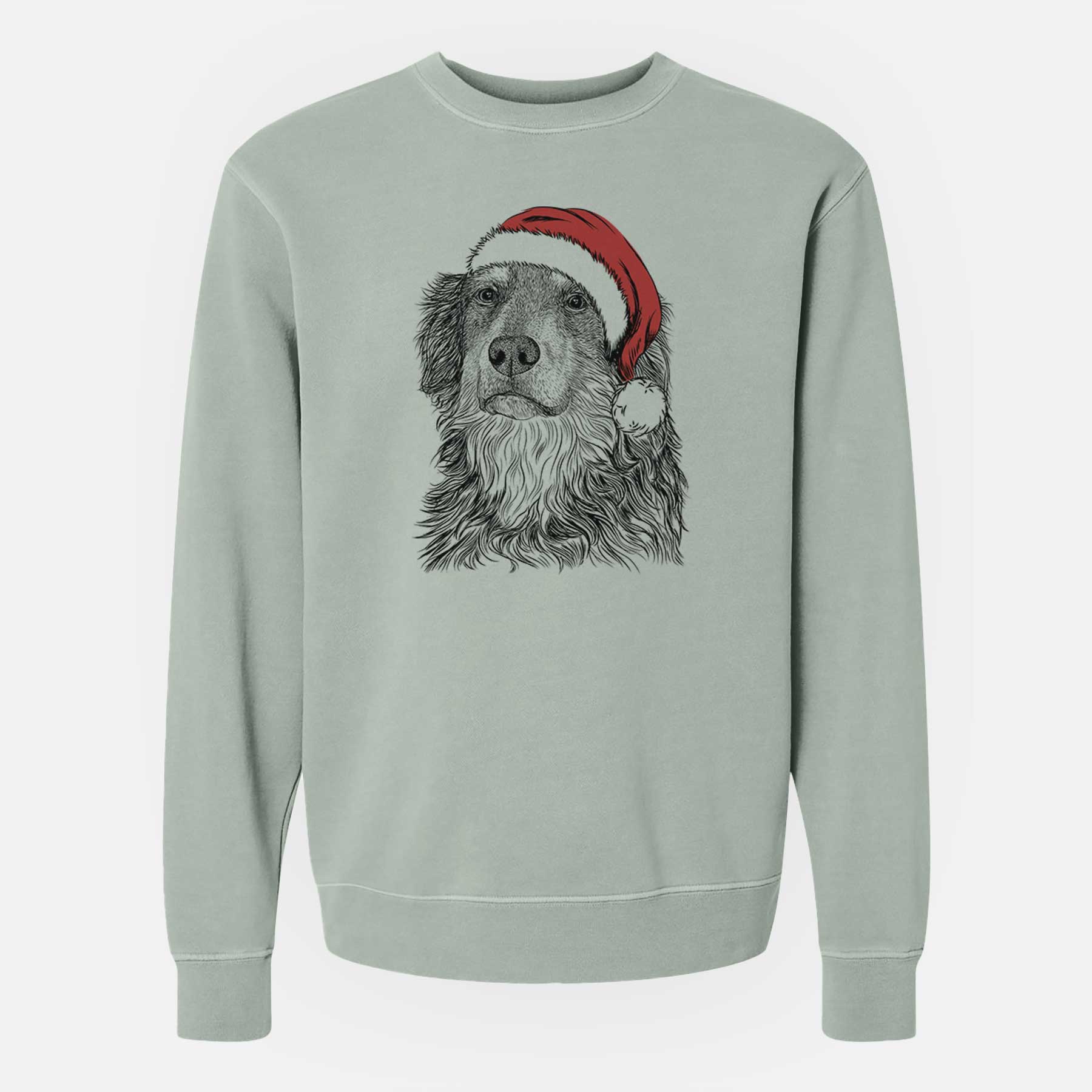 Santa Ranger the Mixed Breed - Unisex Pigment Dyed Crew Sweatshirt