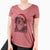 Santa Ranger the Mixed Breed - Women's V-neck Shirt