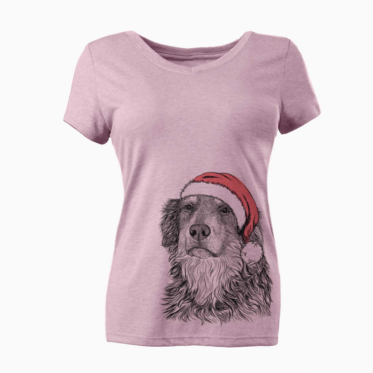 Santa Ranger the Mixed Breed - Women's V-neck Shirt