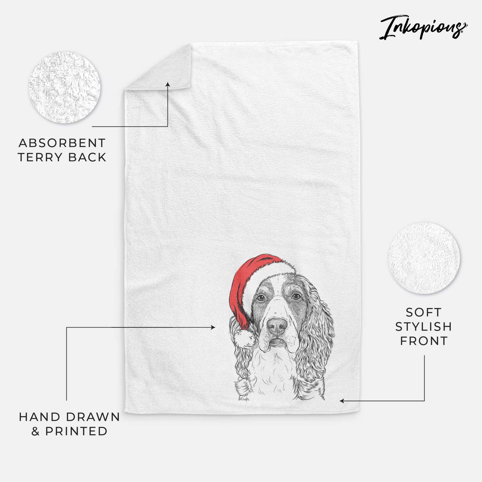 Red the English Springer Spaniel Decorative Hand Towel