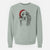 Santa Red the English Springer Spaniel - Unisex Pigment Dyed Crew Sweatshirt