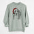 Santa Red the English Springer Spaniel - Unisex Pigment Dyed Crew Sweatshirt