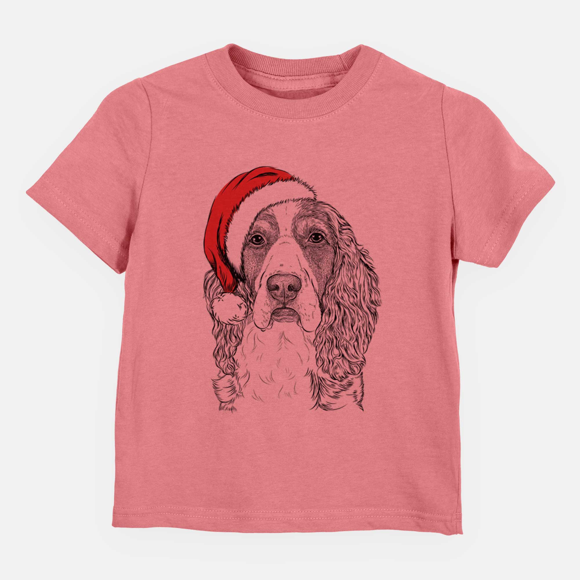 Santa Red the English Springer Spaniel - Kids/Youth/Toddler Shirt