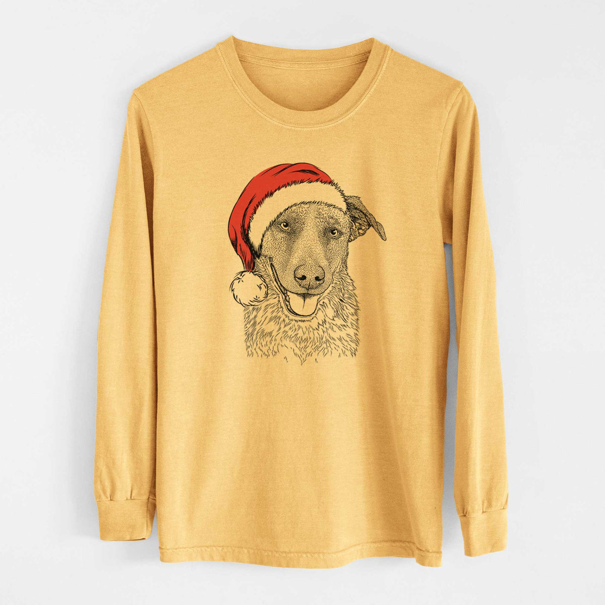 Santa Reef the Mixed Breed - Heavyweight 100% Cotton Long Sleeve