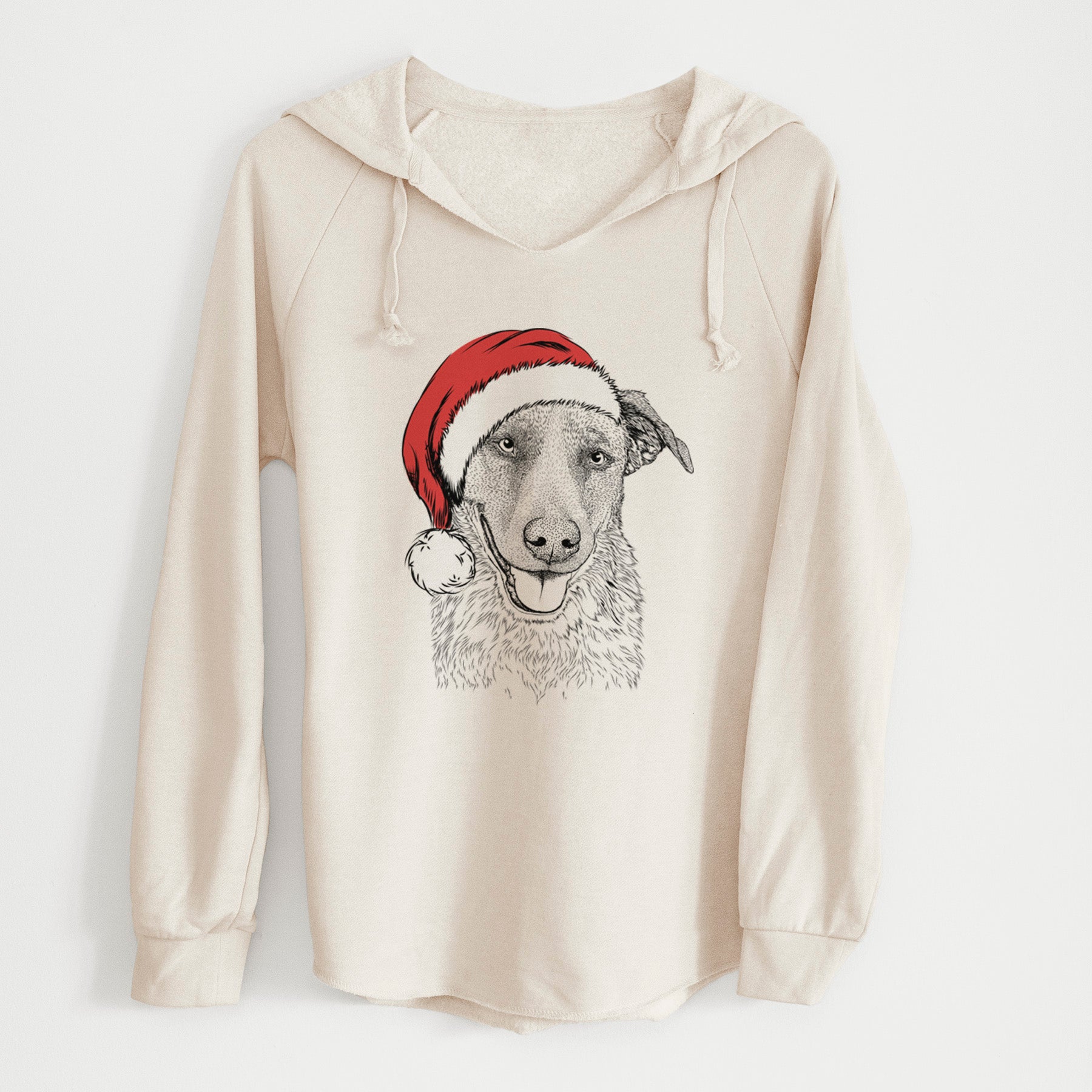 Santa Reef the Mixed Breed - Cali Wave Hooded Sweatshirt