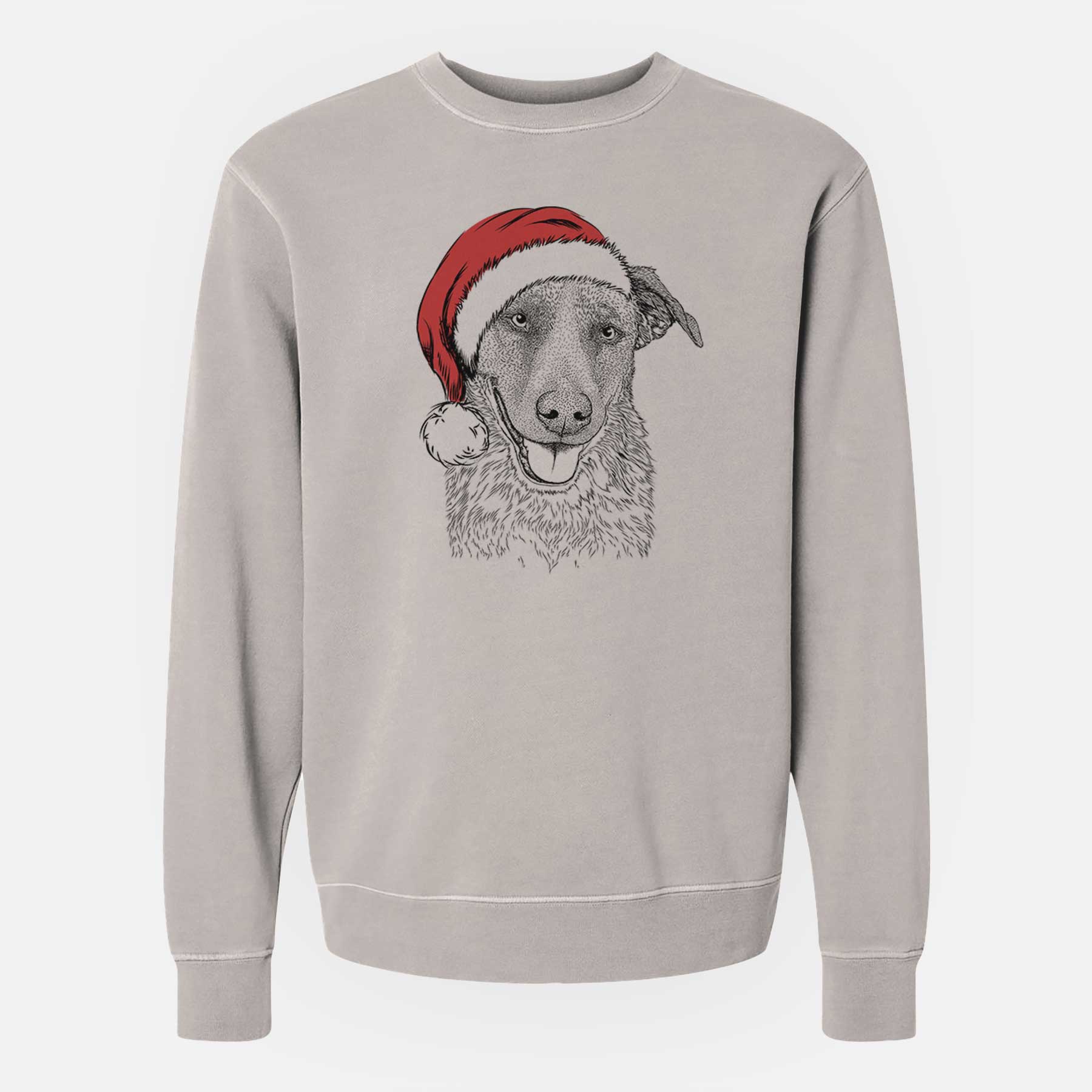 Santa Reef the Mixed Breed - Unisex Pigment Dyed Crew Sweatshirt