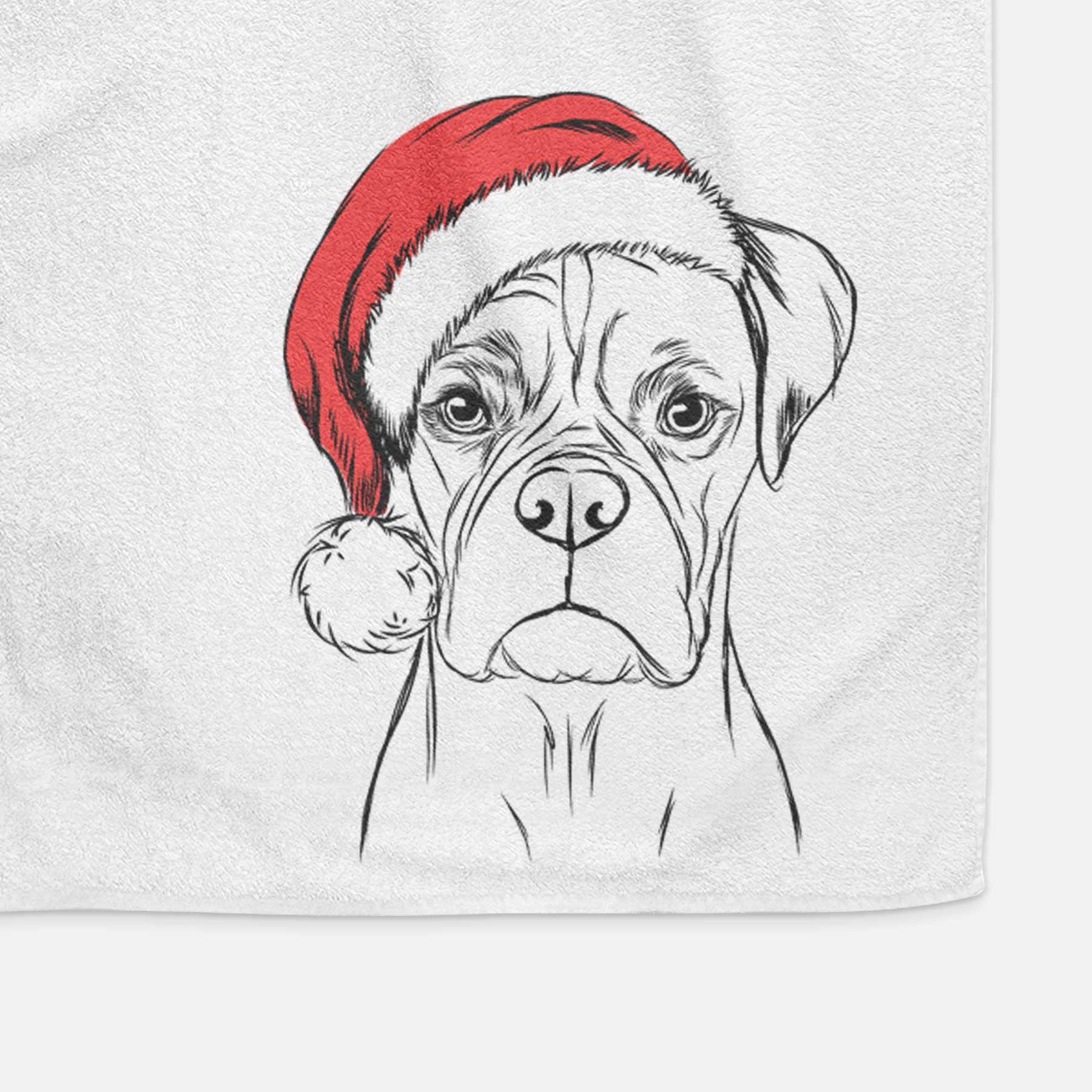 Reese the Boxer Decorative Hand Towel