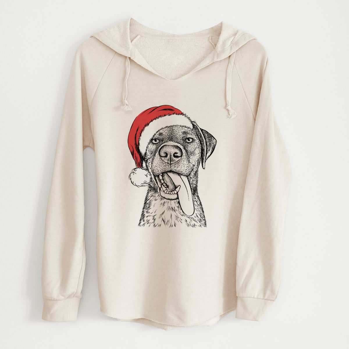 Santa Reese the Mixed Breed - Cali Wave Hooded Sweatshirt
