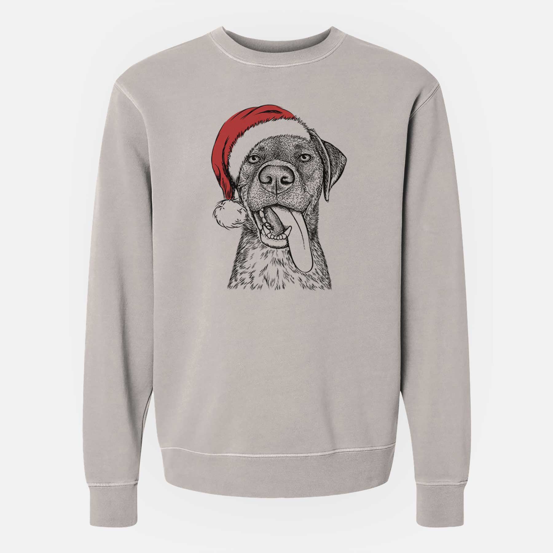 Santa Reese the Mixed Breed - Unisex Pigment Dyed Crew Sweatshirt