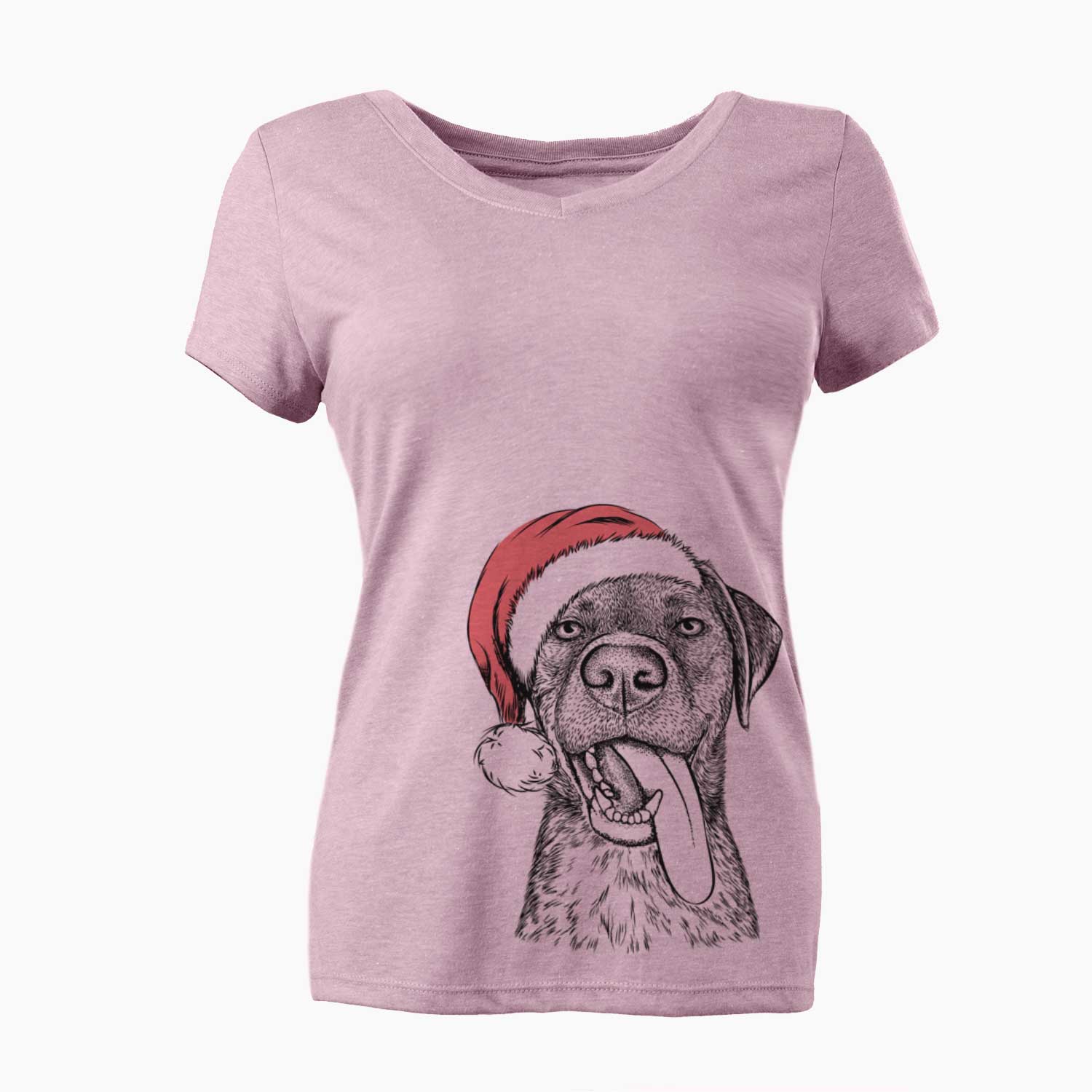 Santa Reese the Mixed Breed - Women's V-neck Shirt